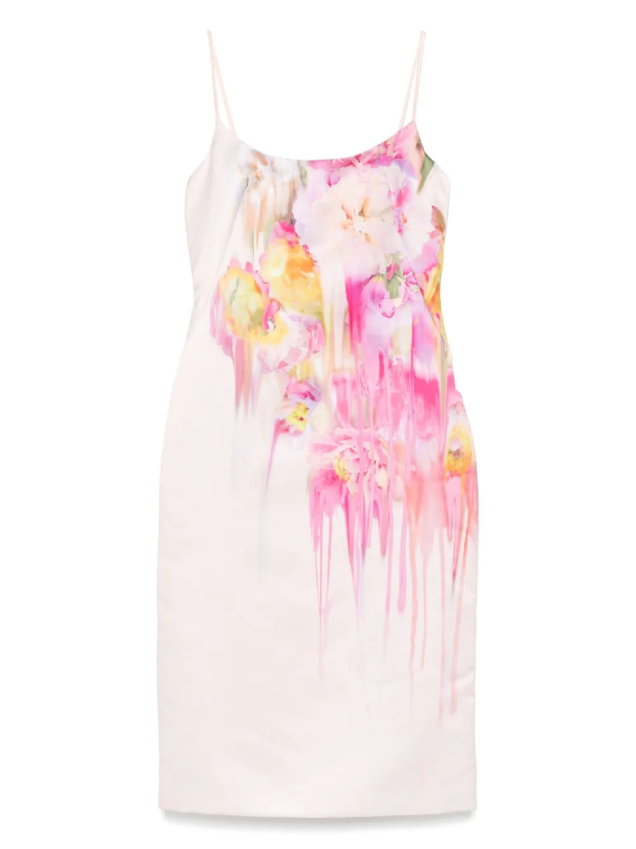 

Платье миди с цветочным принтом Blumarine, розовый