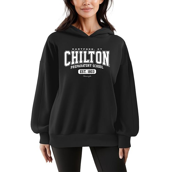 

Женский оверсайз худи Gilmore Girls Chilton Preparatory School Licensed Character, Black