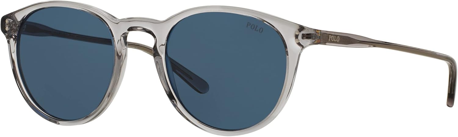 

Солнцезащитные очки Polo PH 4110 541380 блестящие полупрозрачные серые Ralph Lauren