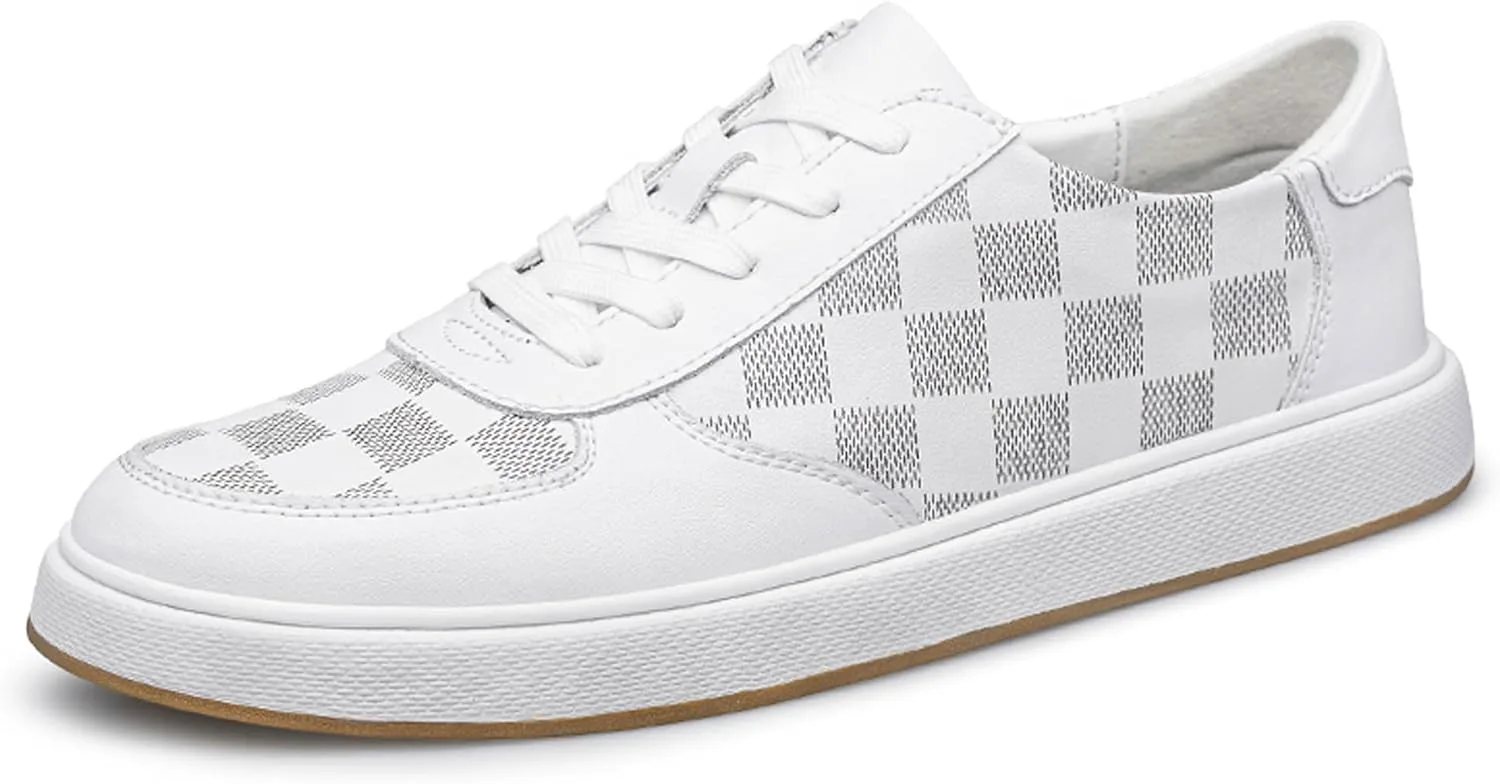 

Мужские модные повседневные рабочие туфли с шнуровкой, маленьким округлым носком и легким весом DZBAJRQM, белый