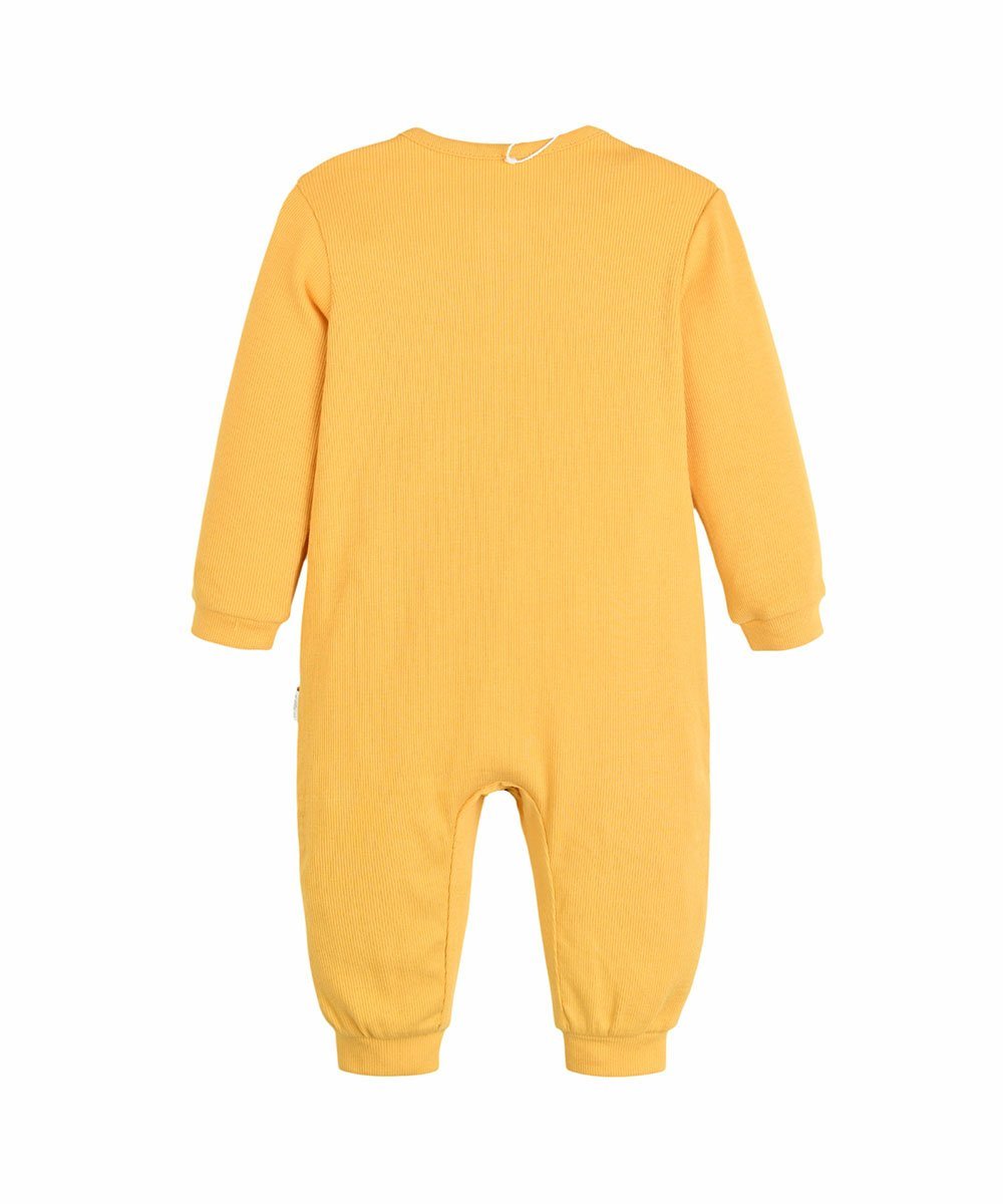 Комбинезон с длинными рукавами и шапка Bear Rib Moimoln, Yellow — фото 3
