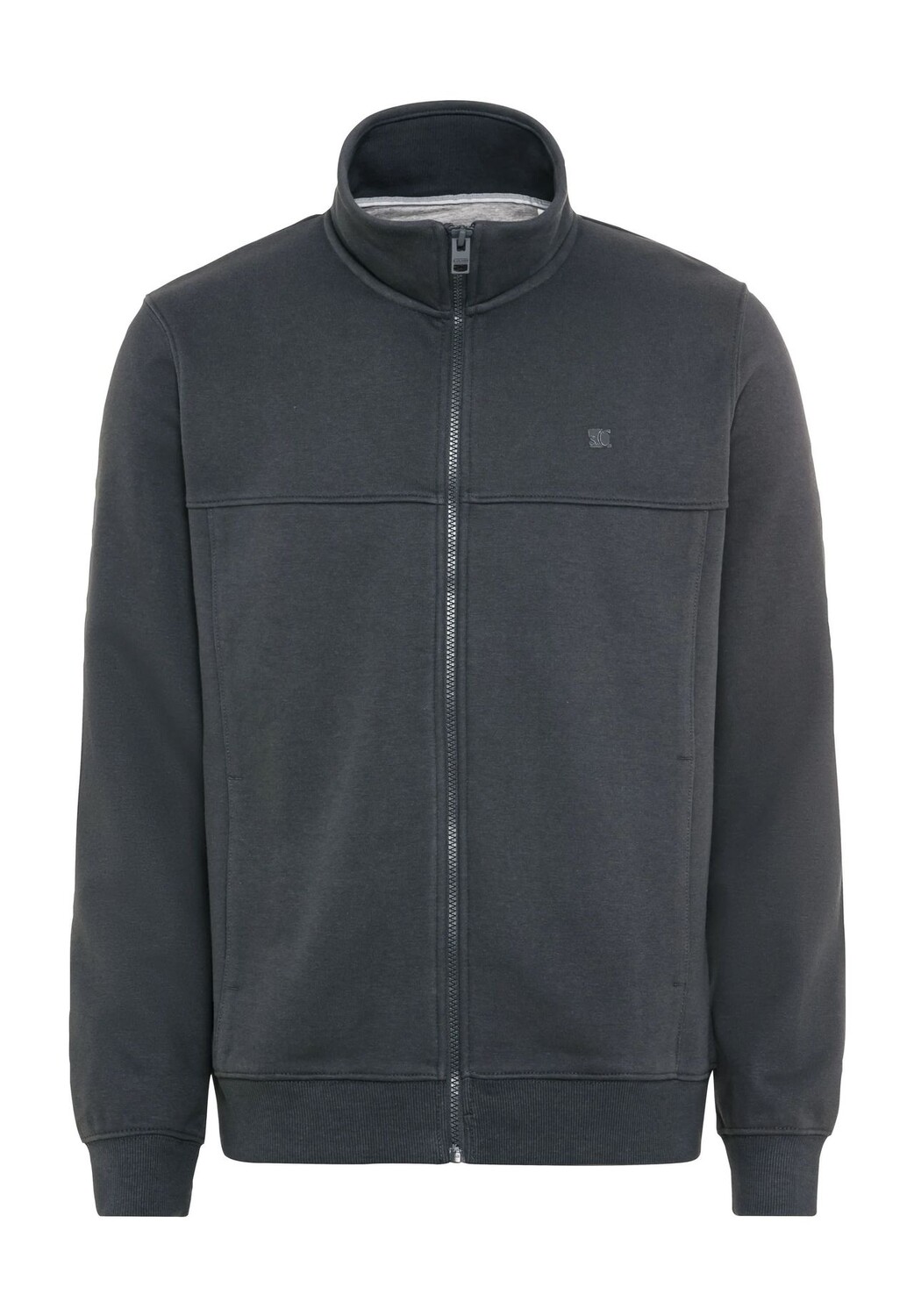 

Толстовка мужская с воротником стойкой S.Oliver, цвет 9581 Grey/black