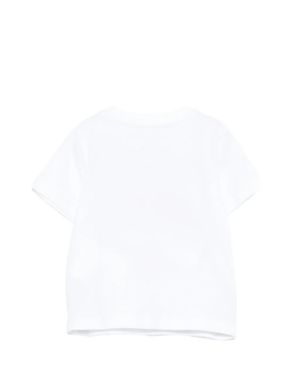 Футболка с мотивом в виде регбийного мяча и молнией Stella Mccartney Kids, белый — фото 2