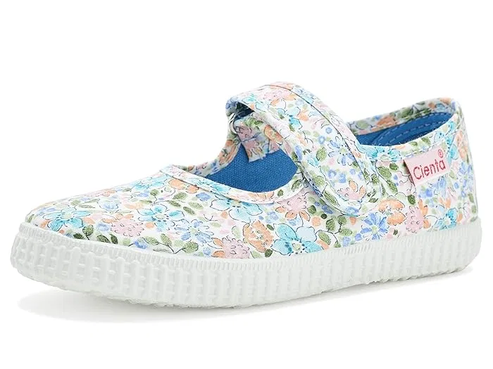 Кроссовки с цветочным принтом 56087 Cienta Kids Shoes, Denim Floral — фото 2