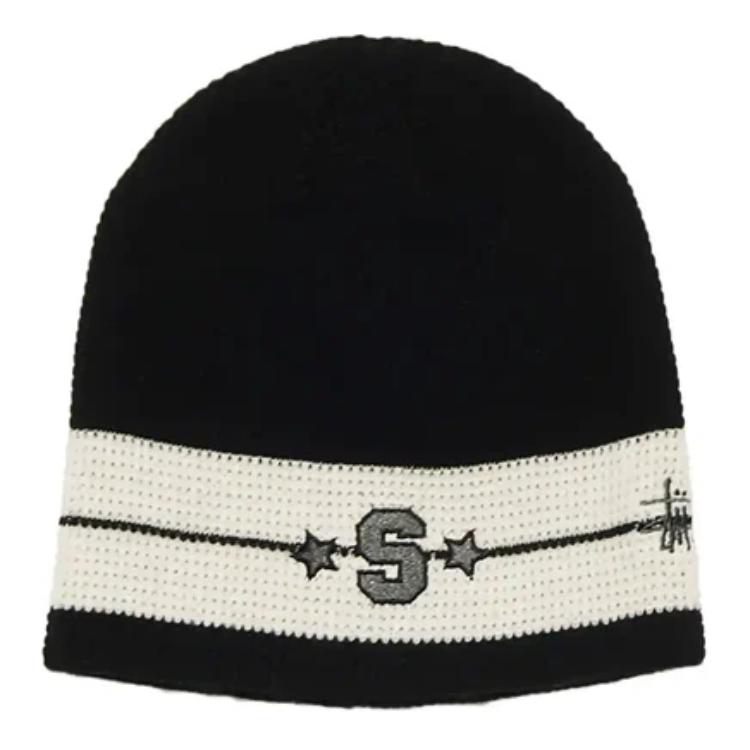 

Stussy Вязаная шапка с полосками, Black