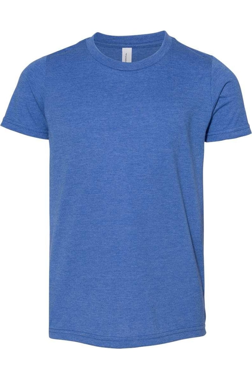 

Футболка молодежная BELLA + CANVAS CVC Jersey, цвет heather true royal
