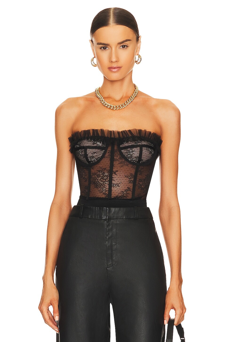 

Топ NBD Maren Corset, черный