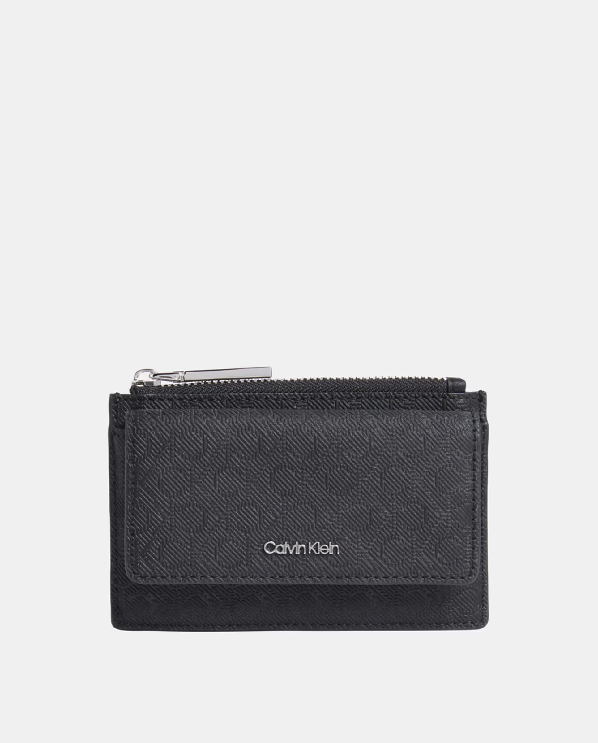 

Кошелек для карт с монограммой Calvin Klein, черный