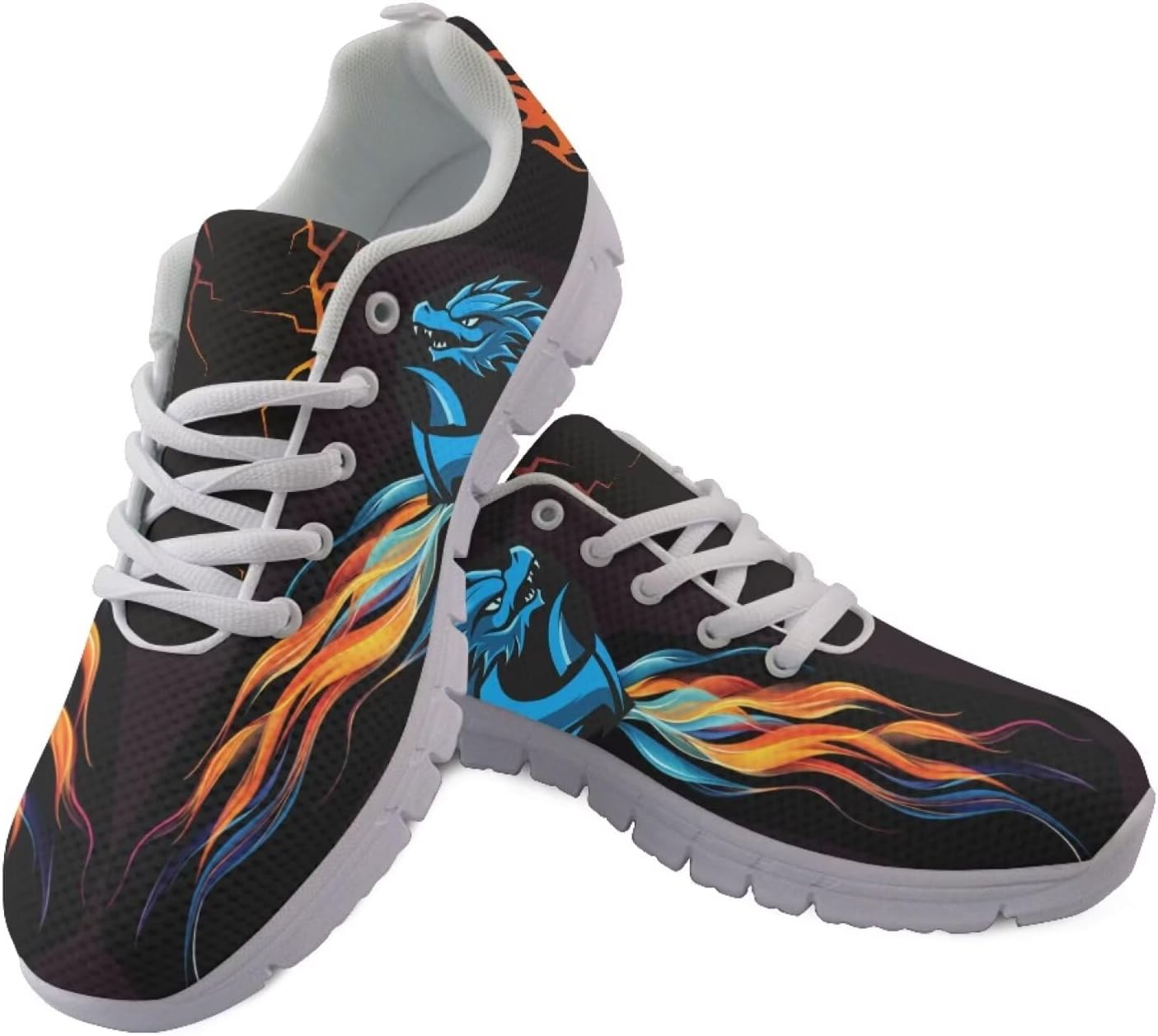 

Кроссовки Forchrinse для мужчин и женщин, дышащие, на шнуровке, повседневные сетчатые, противоскользящие, для тенниса и тренировок, синий