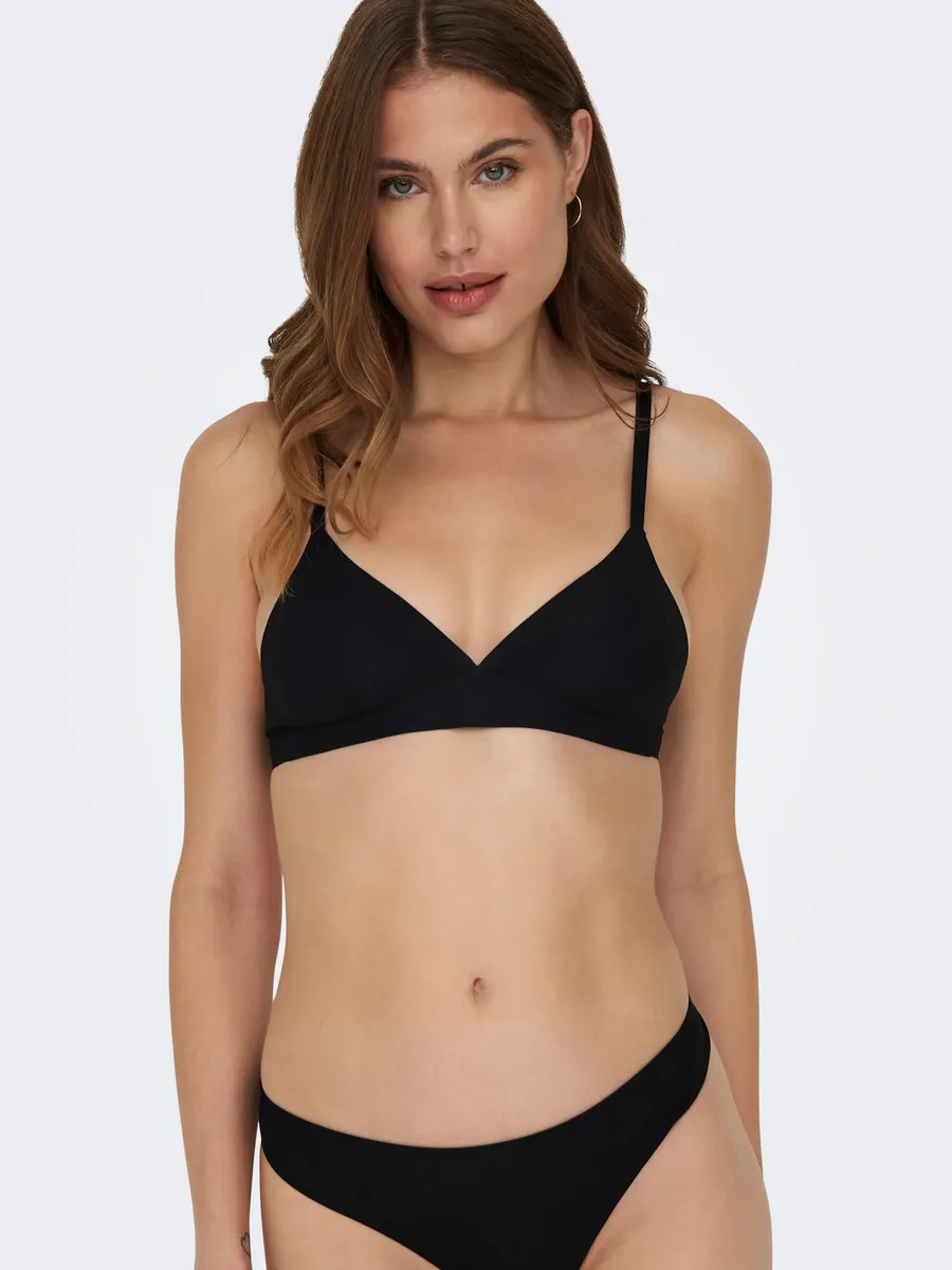 

Only бюстгальтер без косточек "ONLTRACY BONDED BRA RIB TOP", черный