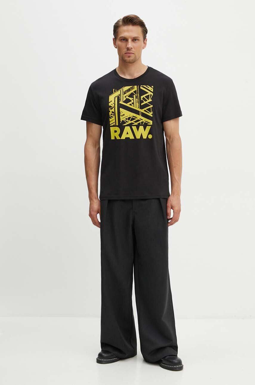 

Хлопковая футболка G-Star Raw, черный