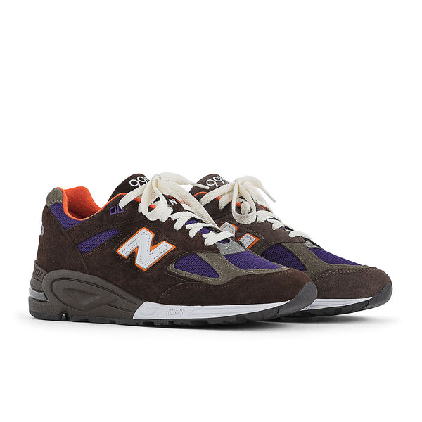 Кроссовки 990v2 сделано в США New Balance, коричневый — фото 2