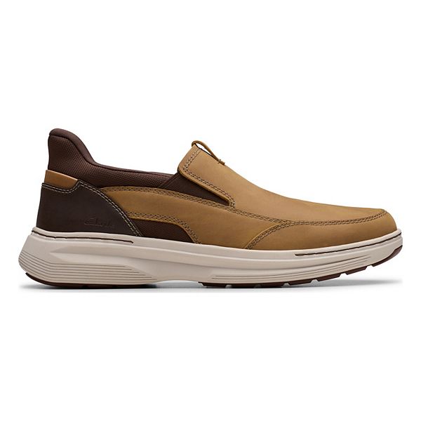 Кожаные слипоны Craftwell step для мужчин Clarks, Light Brown Leather — фото 2