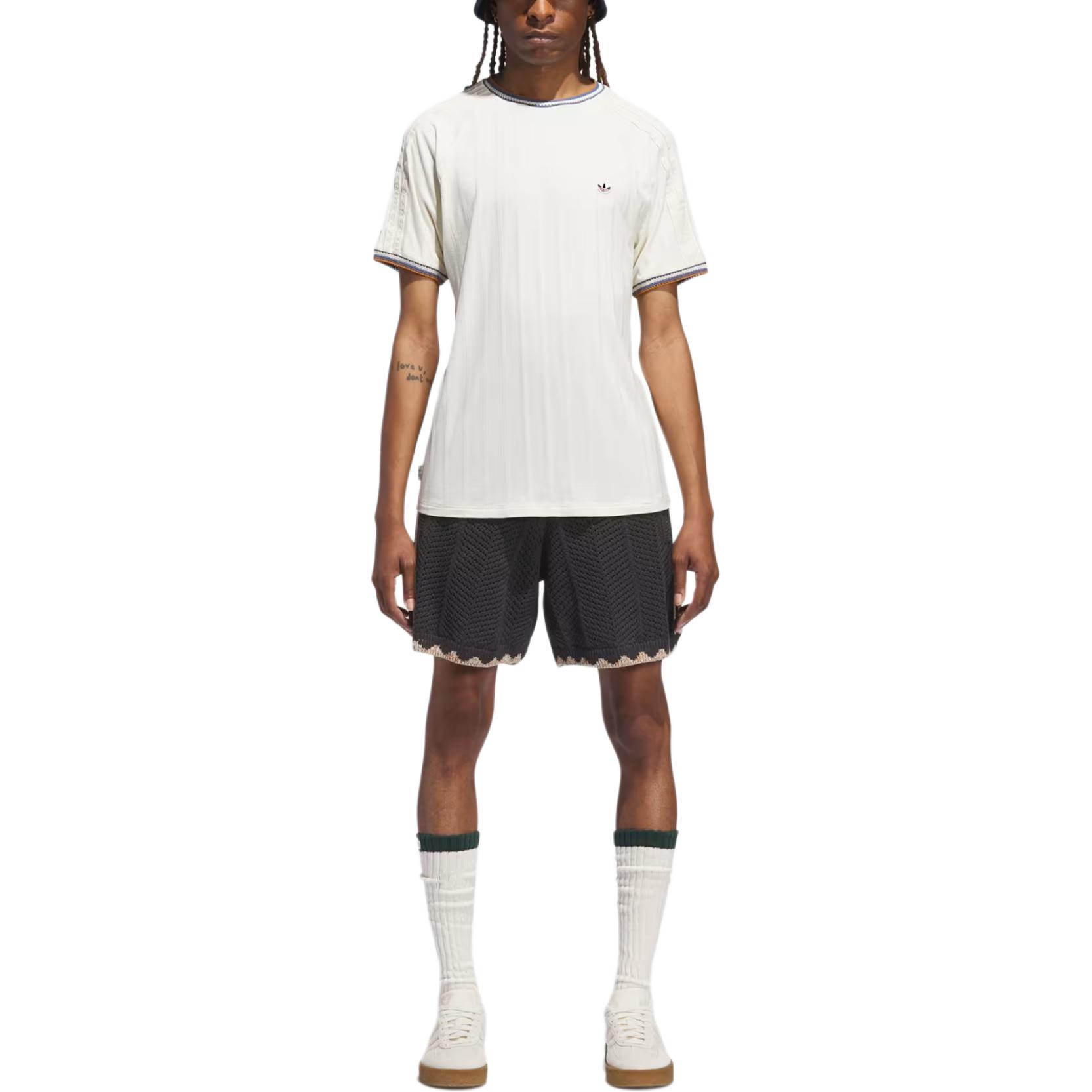 Футболка Clot Rib Tee By Edison Chen унисекс Adidas Originals, белый — фото 4