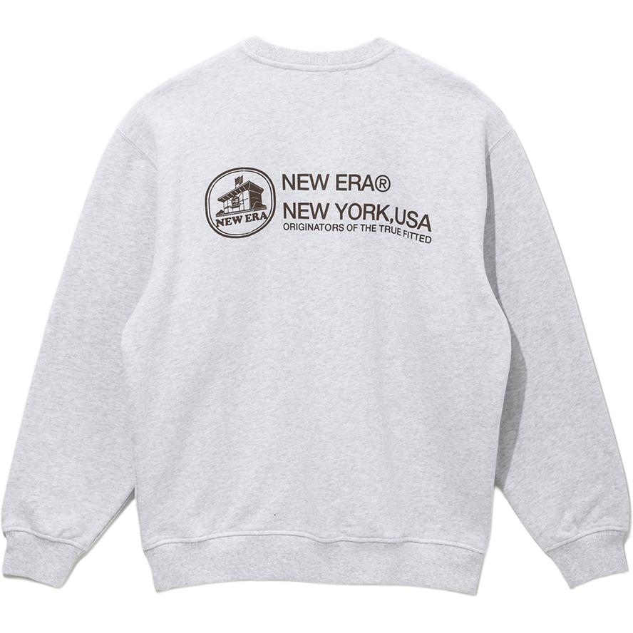 

Свитшот FW25 в корейском стиле для мужчин New Era, heather серый