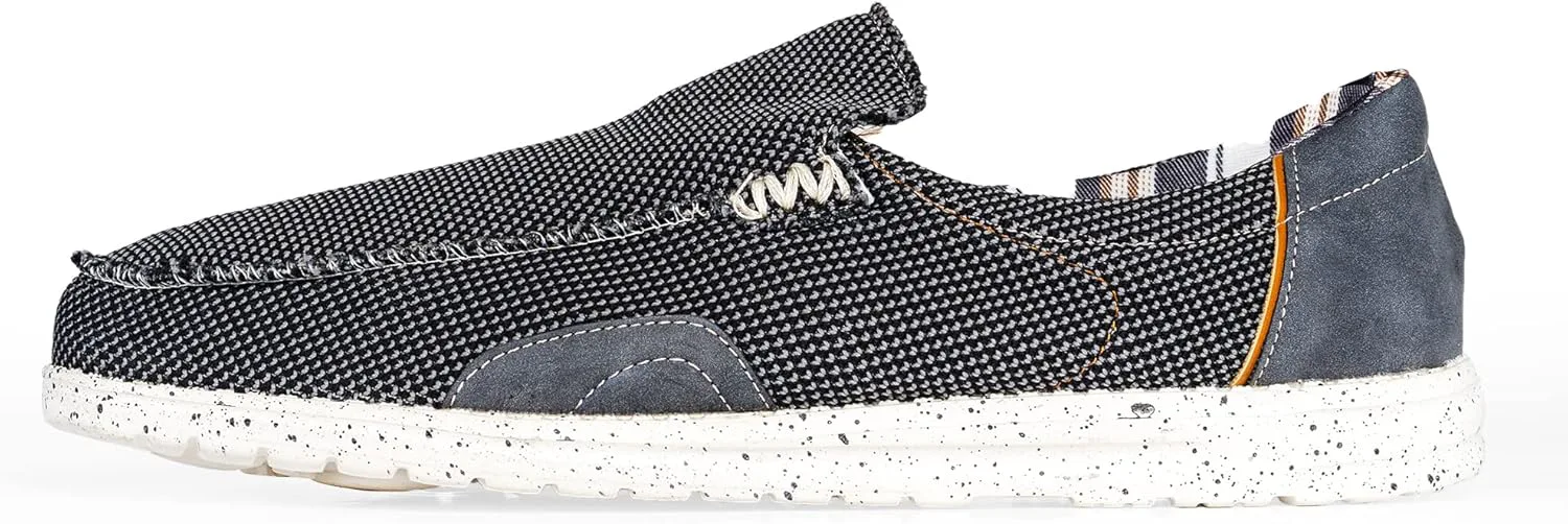 NORTY Серые мужские лоферы Chukka Low Ankle - повседневная обувь для мужчин - эластичные лоферы на шнуровке, черный — фото 2