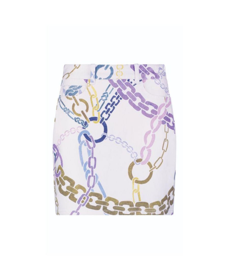 

Женская джинсовая юбка Monaco с принтом в виде цепочек The Noli Shop, Chain print