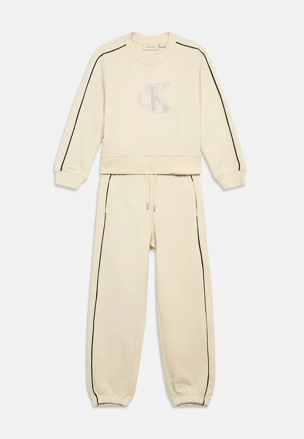 Спортивный костюм с отделкой из канваса Calvin Klein Jeans, Whitecap Gray