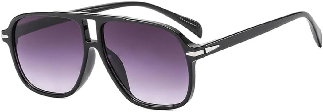 

Солнцезащитные очки с защитой от УФ-излучения UV400 | Толстая оправа с двойной перемычкой | Линзы ярких цветов для занятий спортом на открытом воздухе и вождения DSVIGF, Black Gray