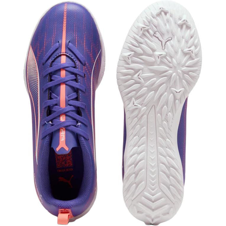 Низкие детские футбольные бутсы сине-фиолетовые детские PUMA, Lapis Lazuli-Puma White — фото 4
