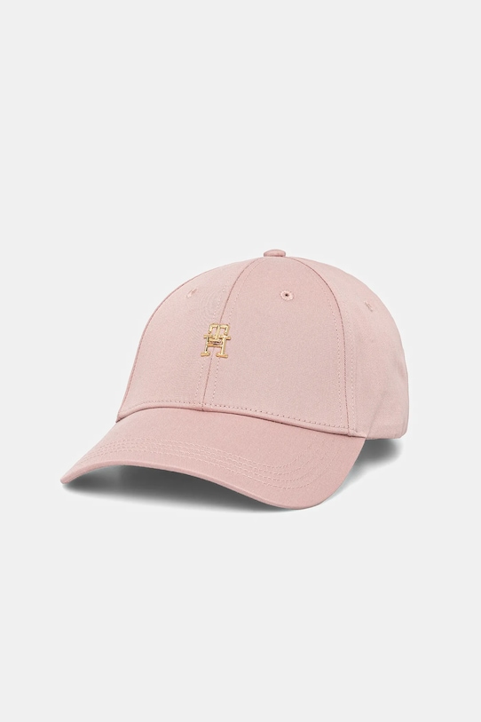 

Хлопковая кепка с козырьком Tommy Hilfiger, розовый