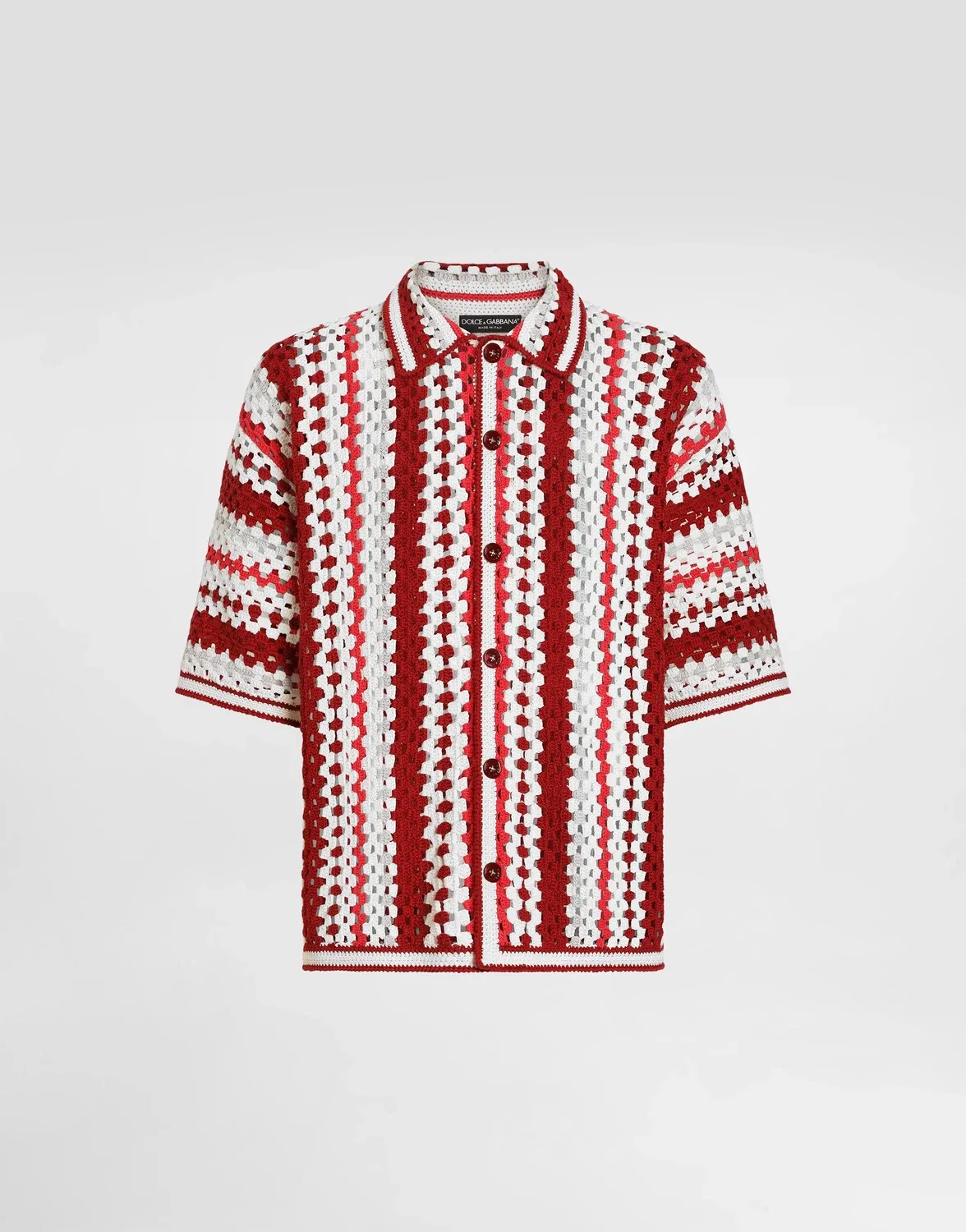 Вязаный хлопковый кардиган DOLCE & GABBANA, бежевый