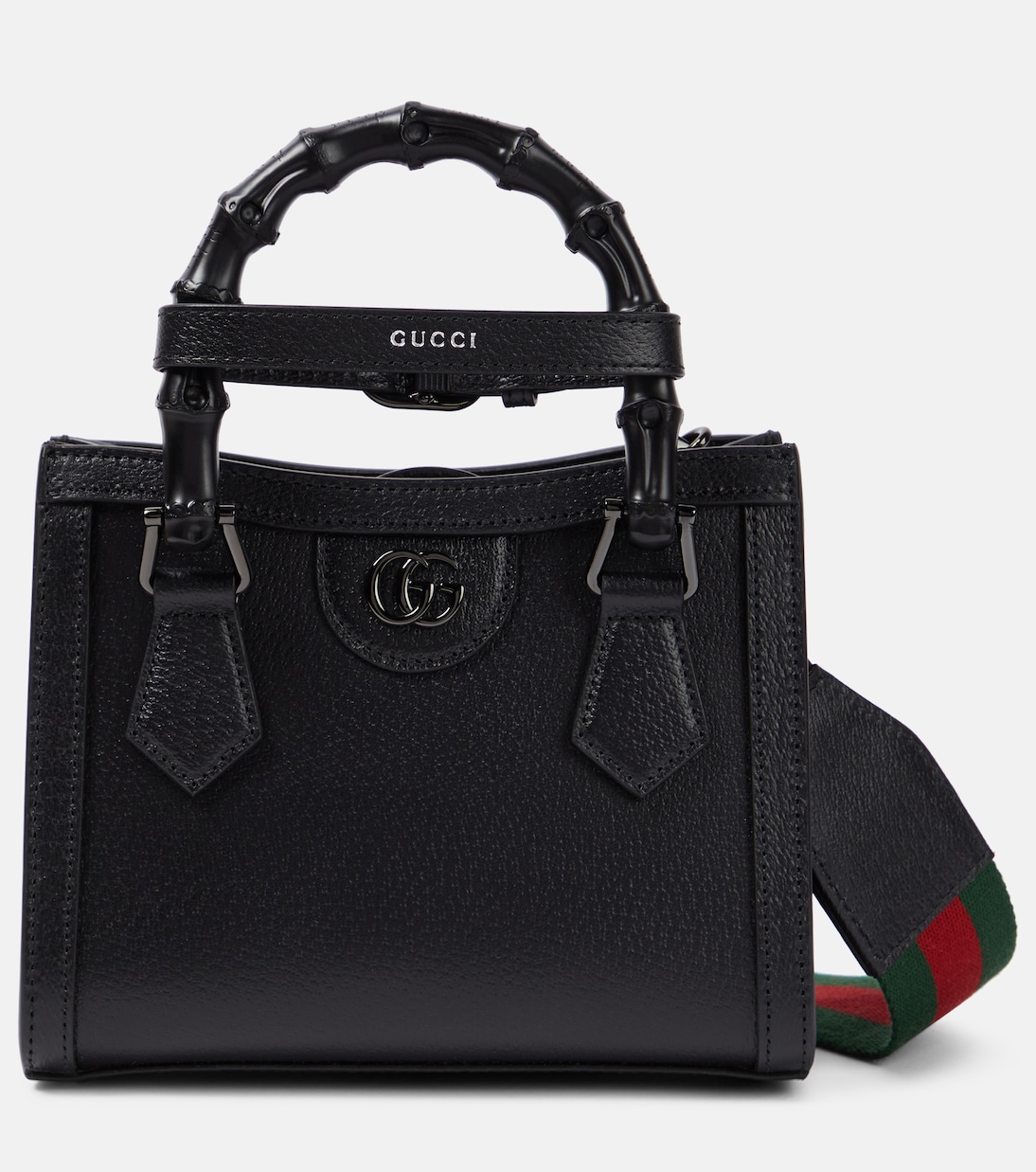 

Сумка-тоут Diana Mini из кожи Gucci, Black/Vrv