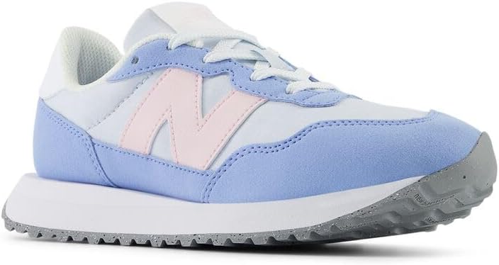 Кроссовки New Balance Kids 237 V1 на шнуровке, голубой — фото 4