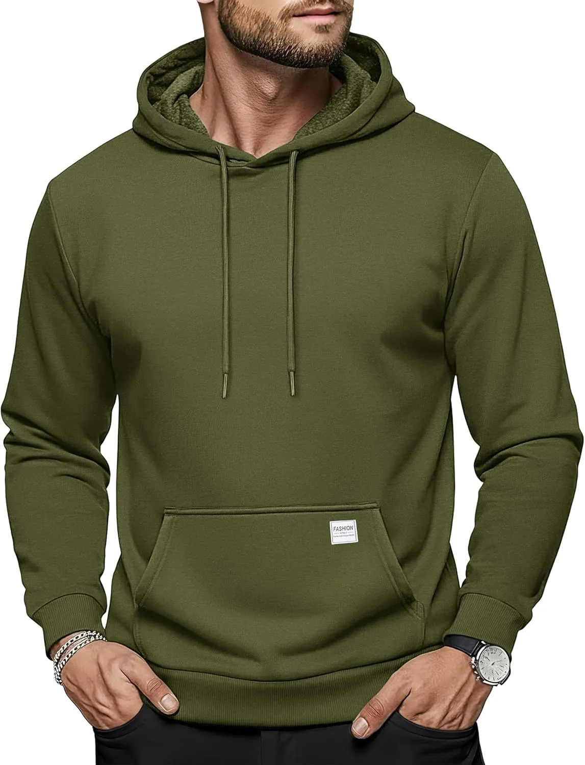 

Толстовка мужская MAGCOMSEN с капюшоном и карманом-кенгуру