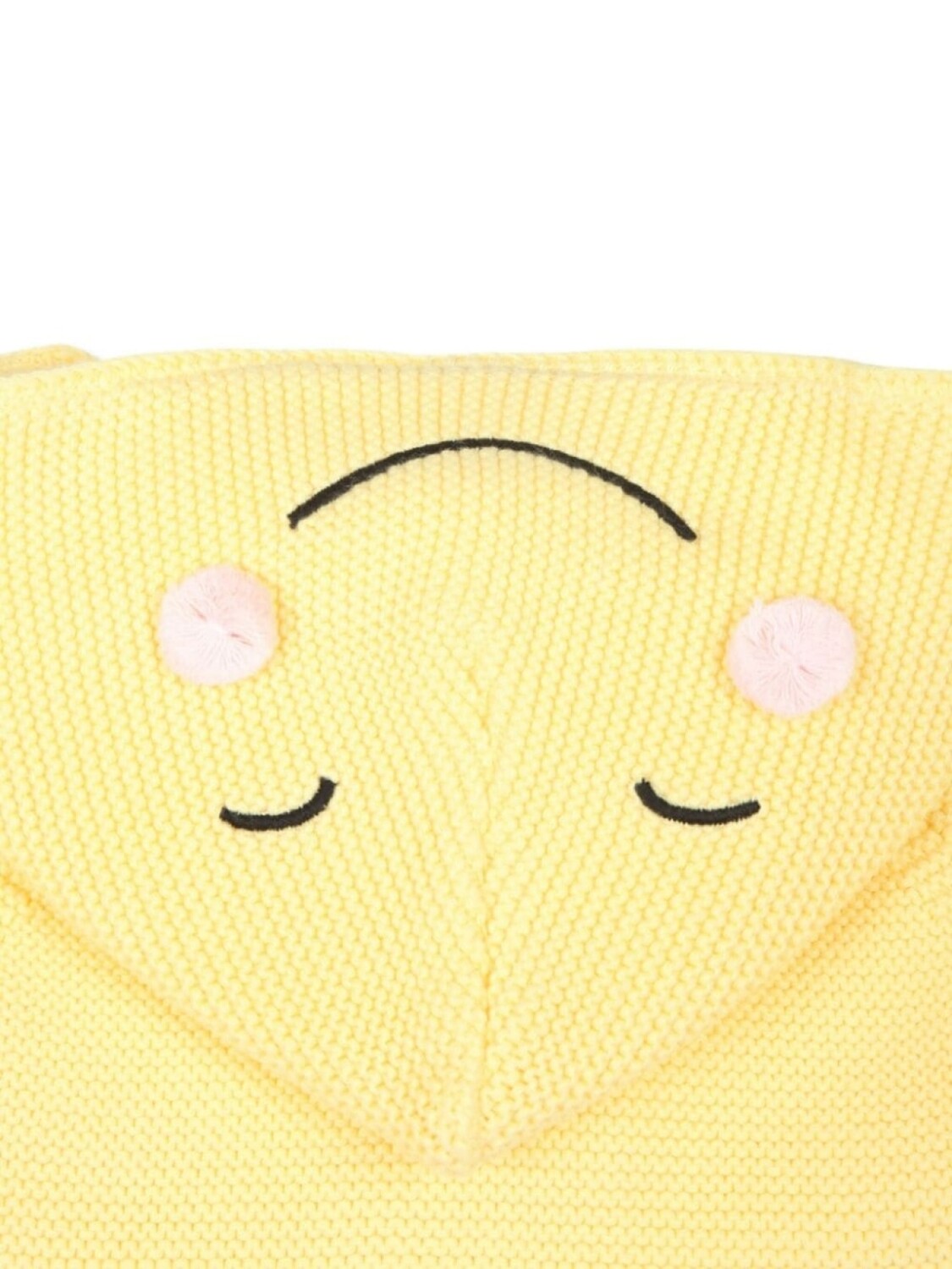 Stella McCartney Kids кардиган с капюшоном из органического хлопка Smiley, желтый — фото 3