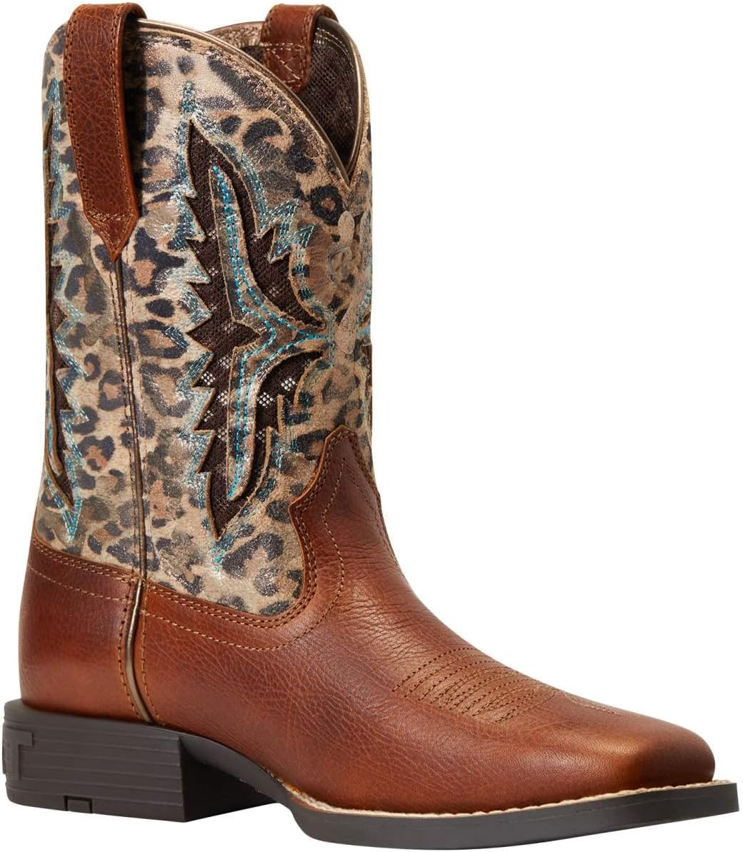 Детские ботинки унисекс Ariat Koel Venttek Western Boot, Spiced Cider/Metallic Leopard — фото 4