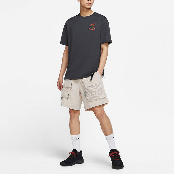 Футболка Nike ACG Smiling Face Logo Round Neck Breathable Short Sleeve Gray, мультиколор — фото 2