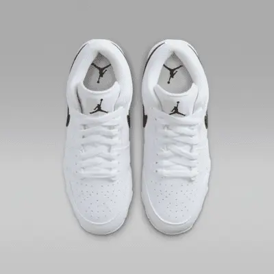 Бутсы Jordan 1 Low, цвет White/Black/Black — фото 4