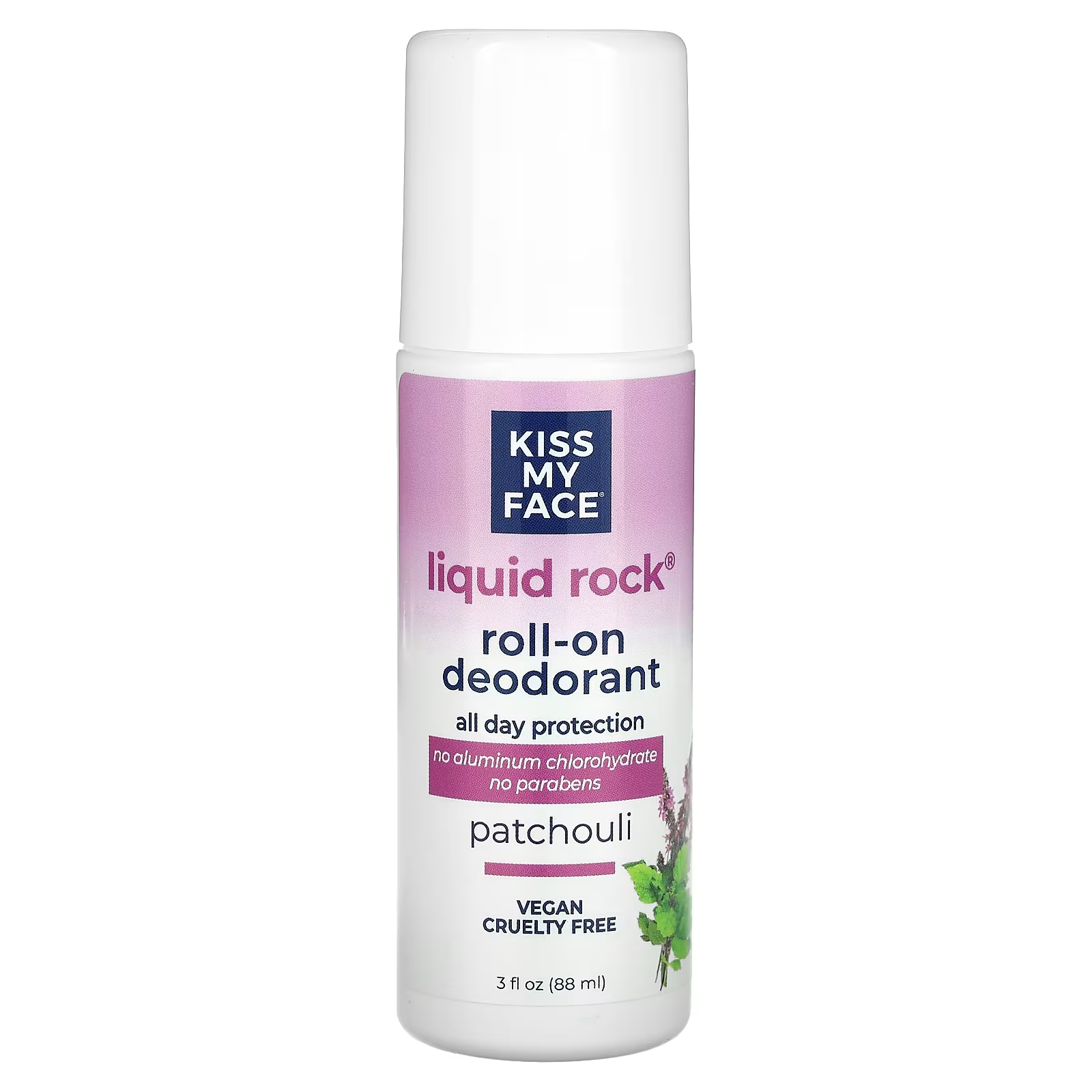 

Шариковый дезодорант Kiss My Face Liquid Rock с пачули, 88 мл