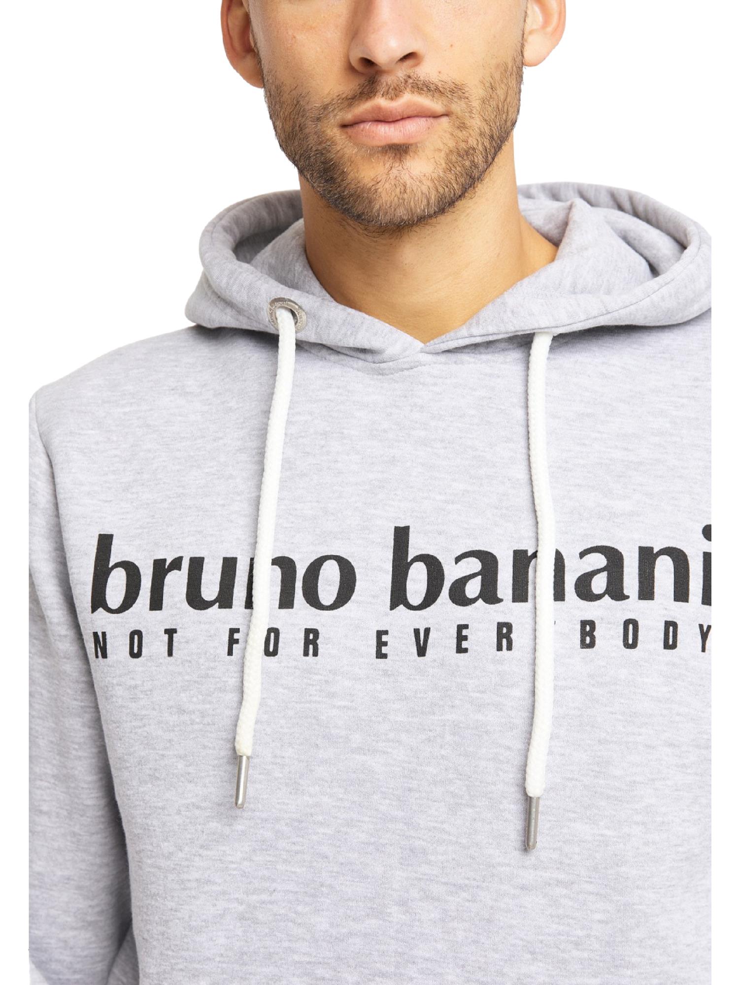 

Толстовка Bruno Banani Hoodie ohne Reißverschluss RAMOS, цвет Grau/Melange