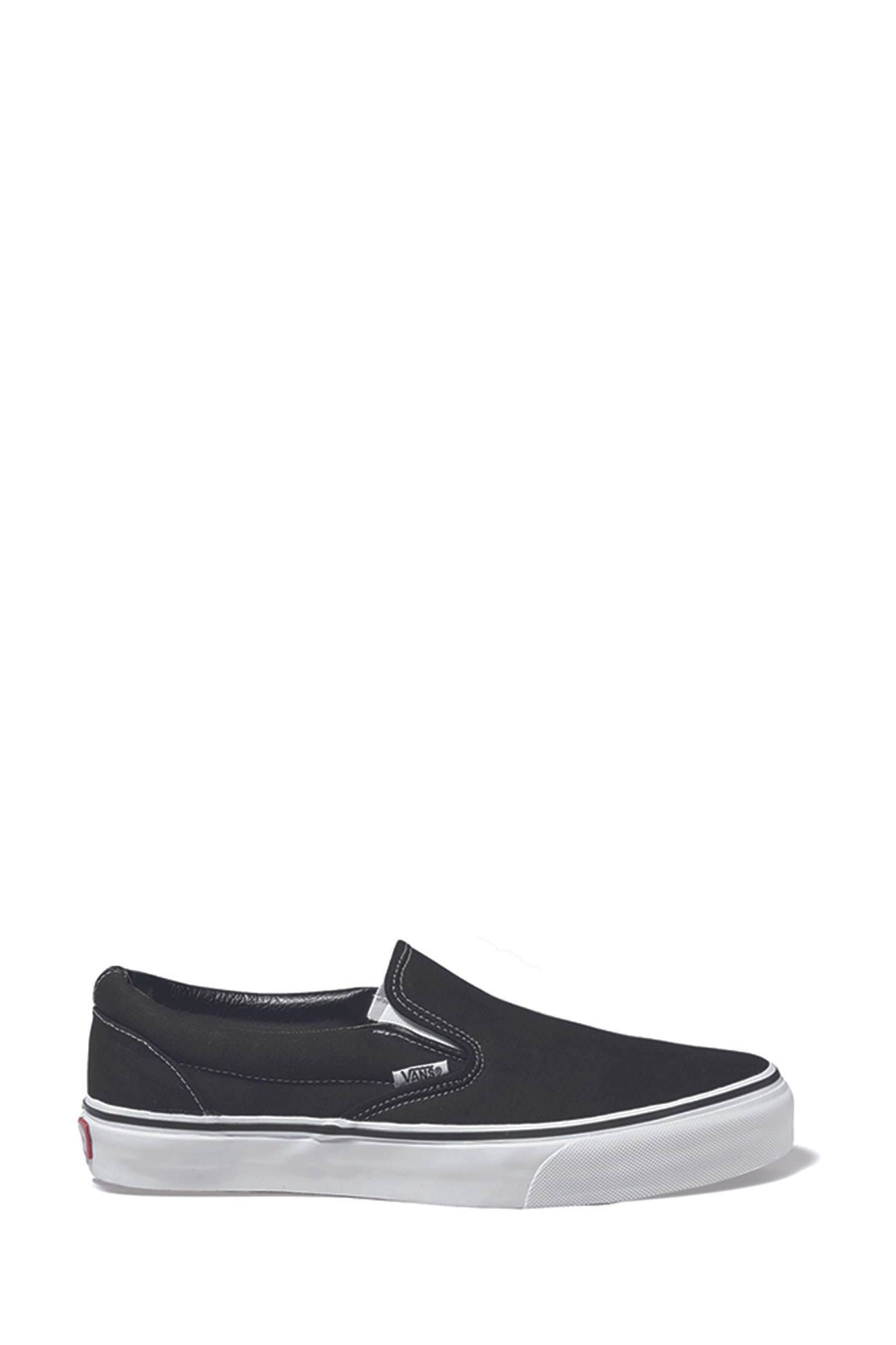 Женские классические спортивные кроссовки без шнуровки Vans, черный