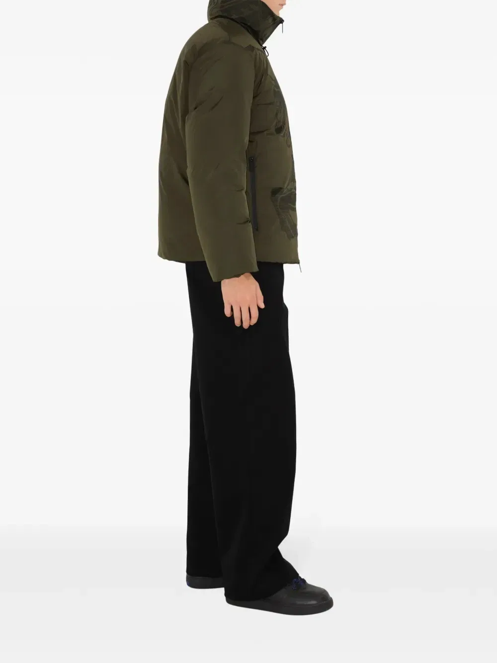 Пуховик EKD BURBERRY, зеленый — фото 3