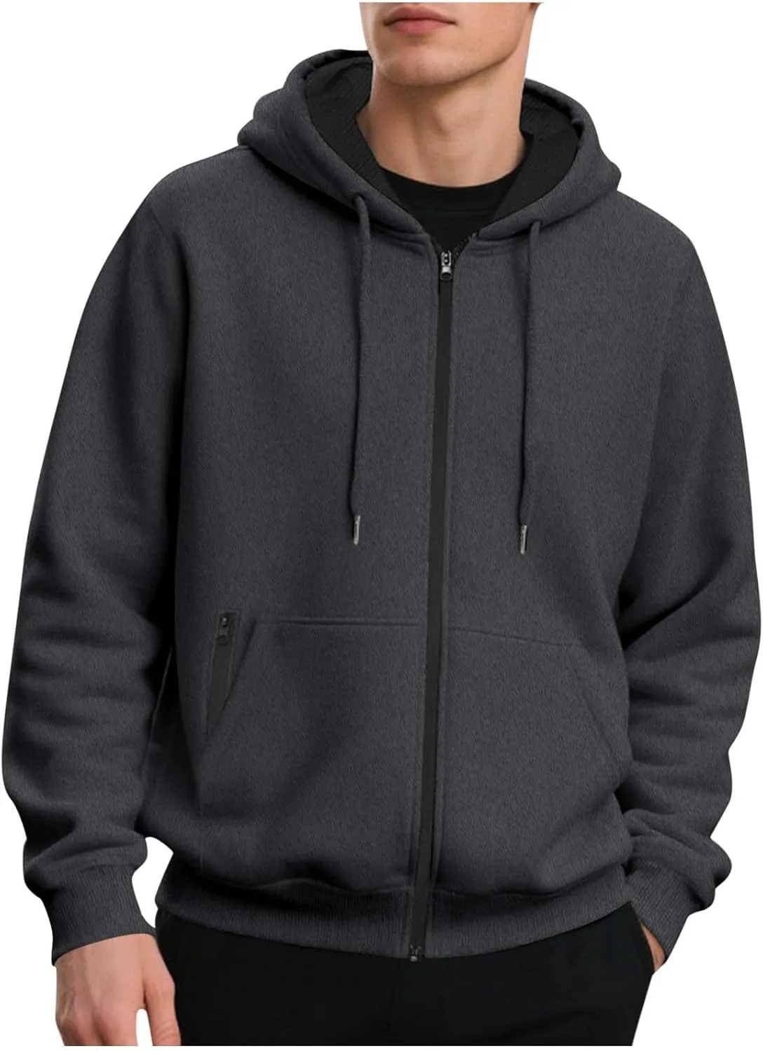 

Xiaojmake мужская толстовка с молнией, мягкий флис, Casual, теплая для зимы и осени