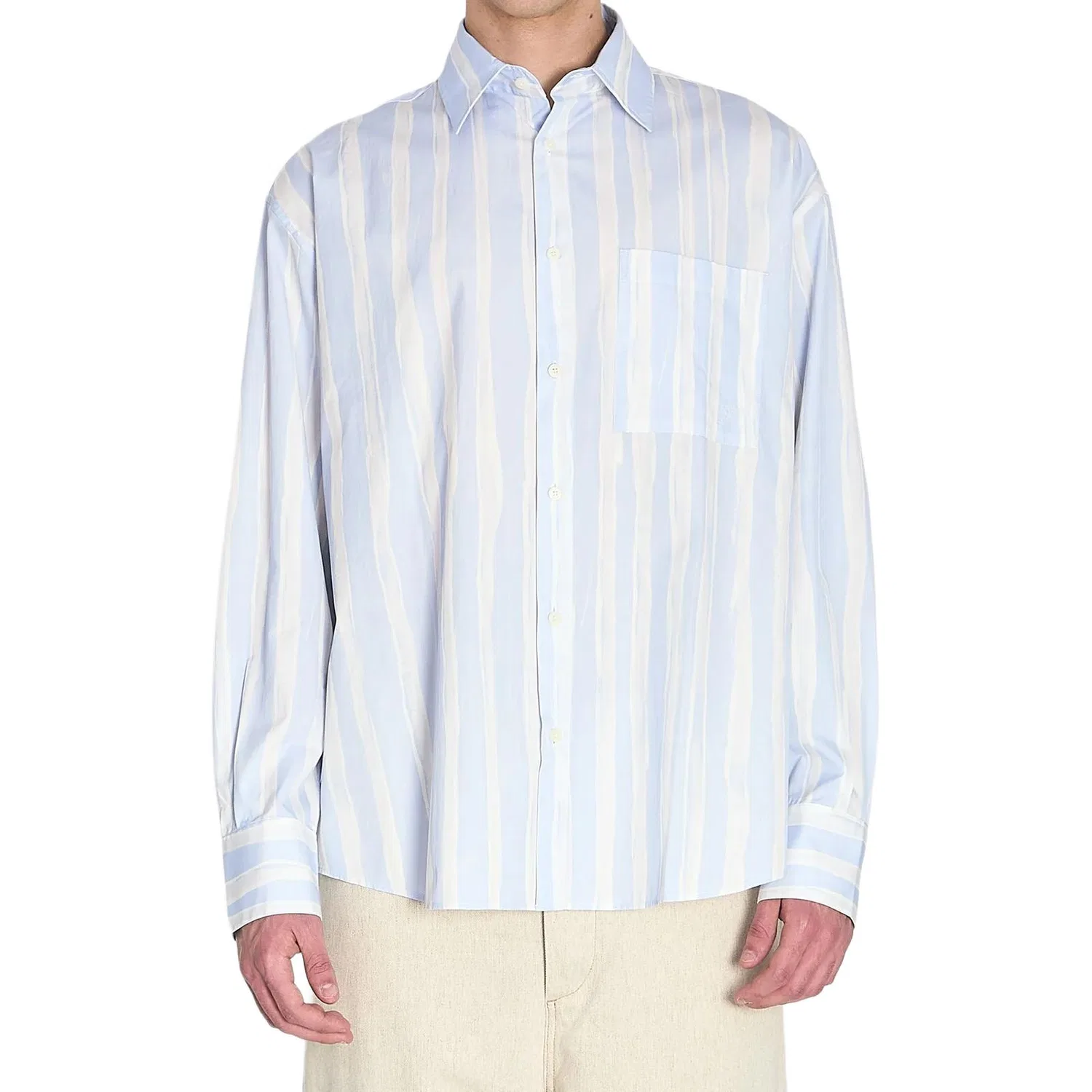 Рубашка The Camargue Striped Jacquemus, Blue