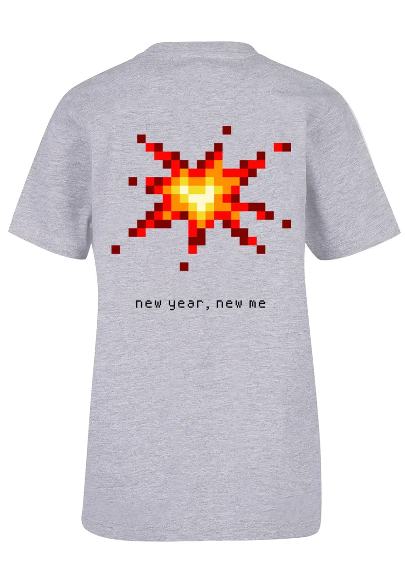 

Футболка F4NT4STIC "SIlvester Party Happy People Only", принт, серый