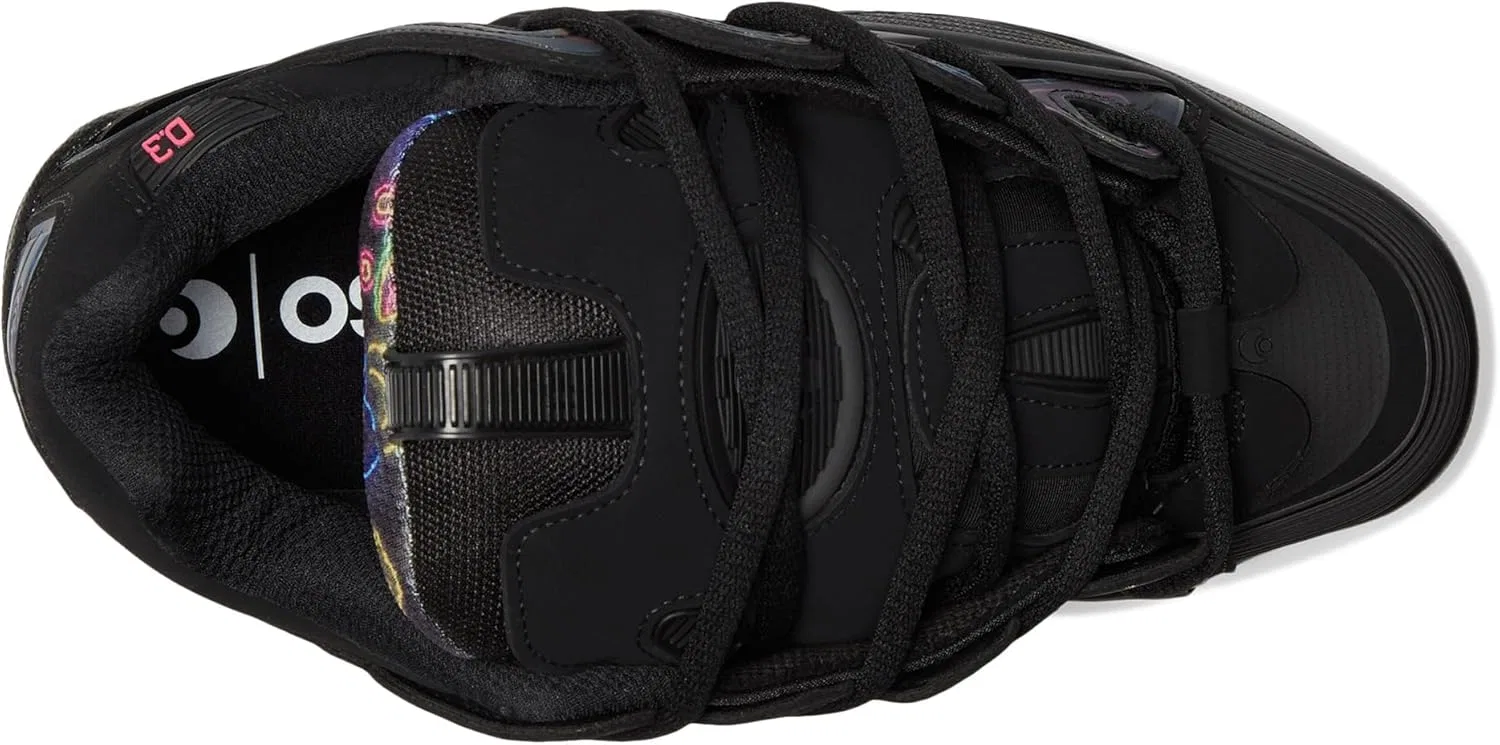 Мужские кроссовки для скейтбординга Osiris D3 2001, цвет Black/Pink/Holo — фото 2