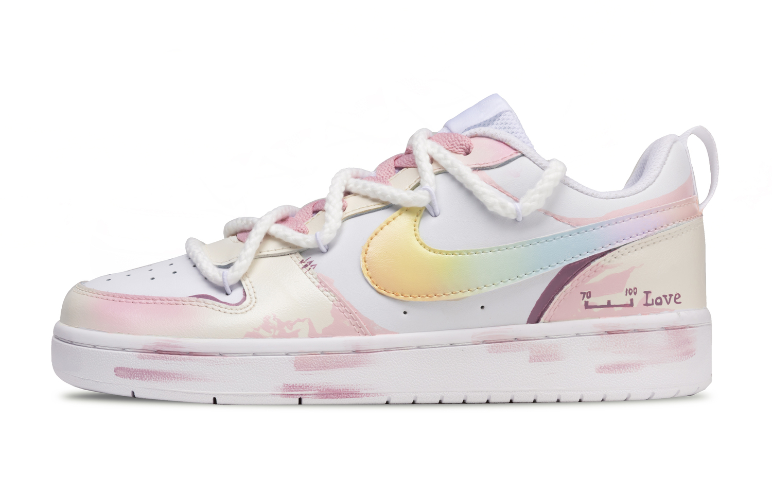 

Nike Кроссовки Court Borough Heartbeat Love Confession Low top Skateboard Shoes Multicolor Kids'