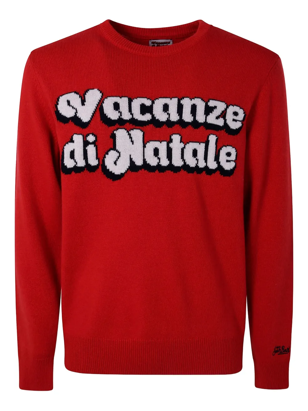 

Шерстяной свитер с длинными рукавами MC2 SAINT BARTH, красный