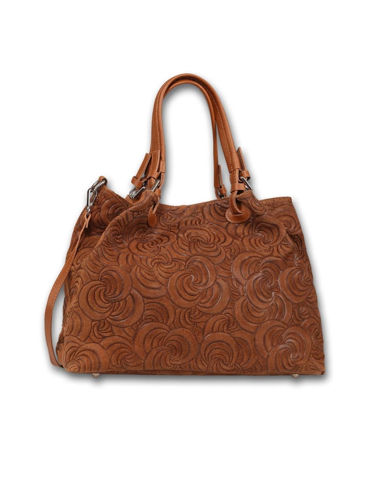 

Замшевая сумка через плечо Toscanto, коричневая, примерно 36 см