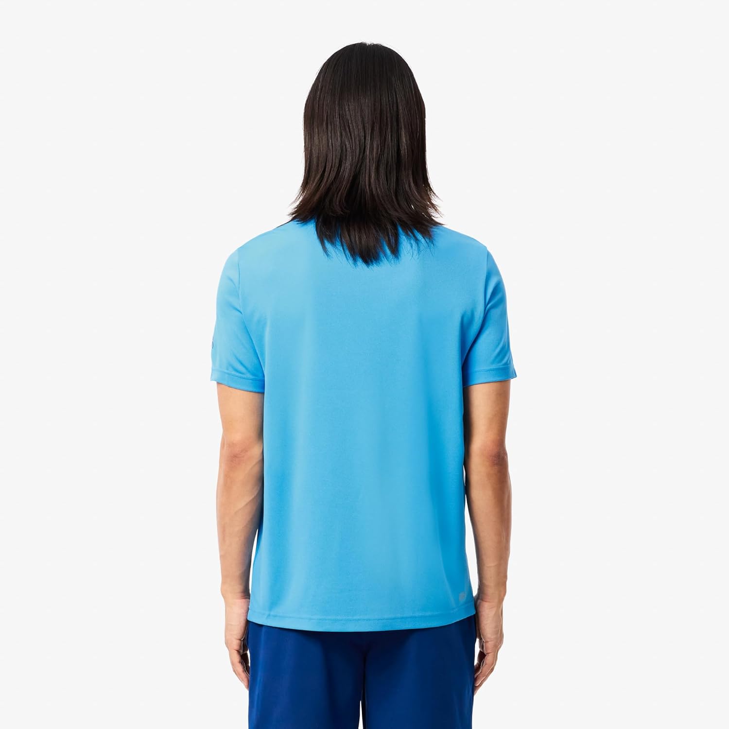 Мужская спортивная теннисная футболка Lacoste X Novak Djokovic, Argentine Blue/Globe — фото 2