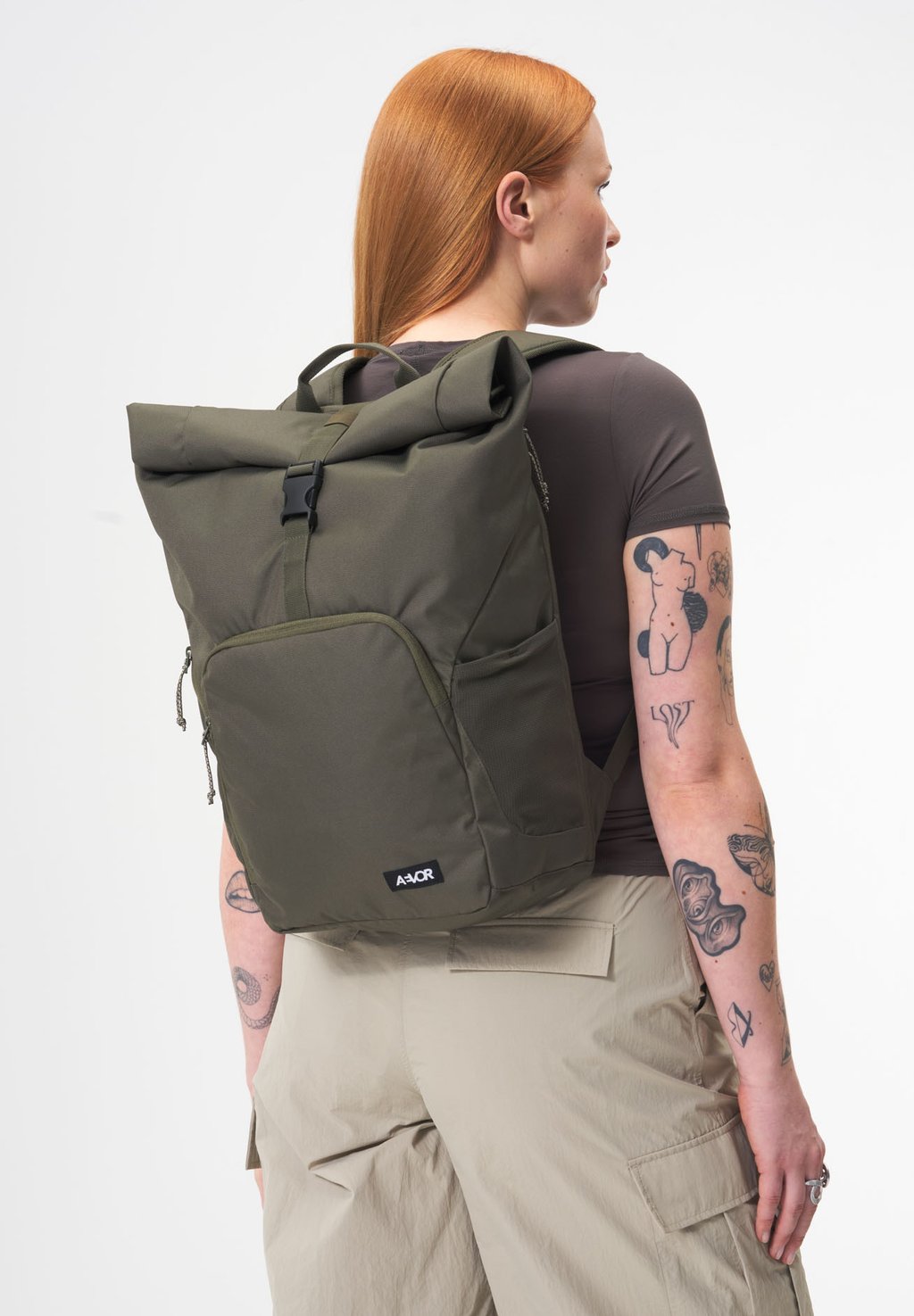 

Рюкзак ROLLTOP MEDIUM AEVOR, зеленый