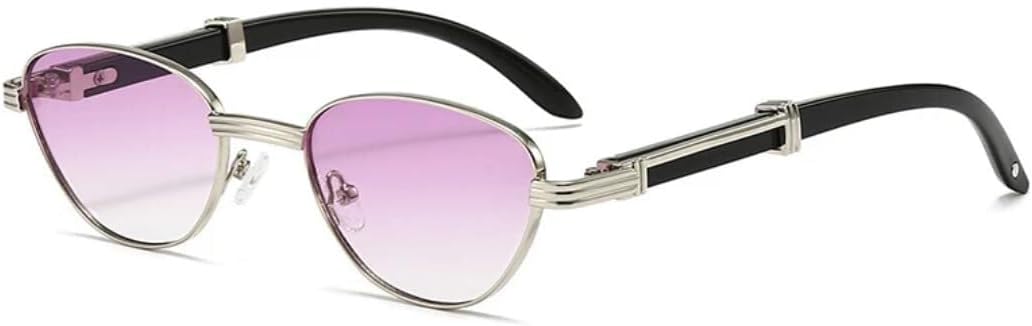 

Солнцезащитные очки с защитой UV400 | Градиентные линзы "кошачий глаз" | Для женщин и мужчин | Для занятий спортом на открытом воздухе и вождения LXLHWN, Silver Purple