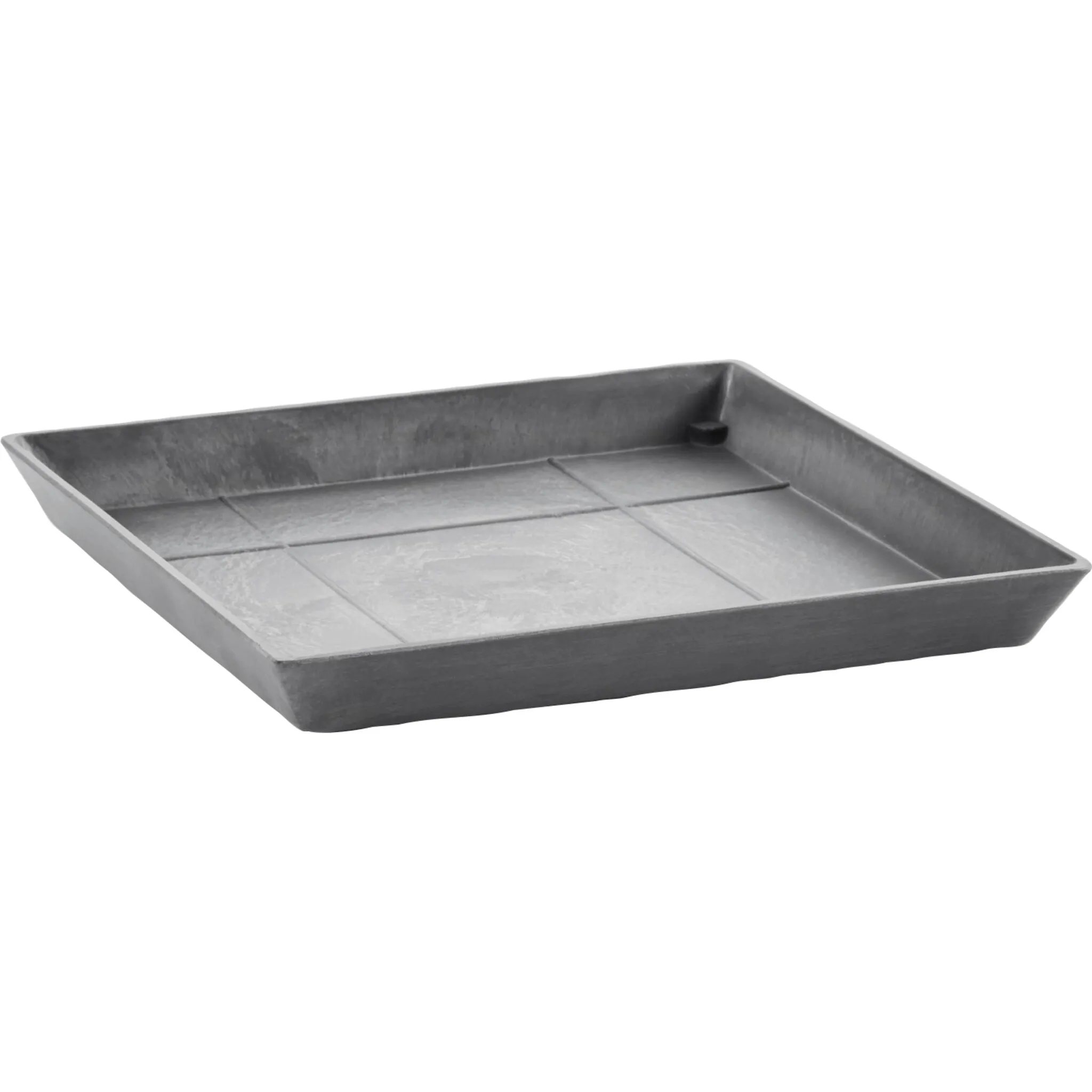 

ECOPOTS Подставка для цветочного горшка «SQUARE SAUCER Grey», ШxГxВ: 28x28x3 см, серый