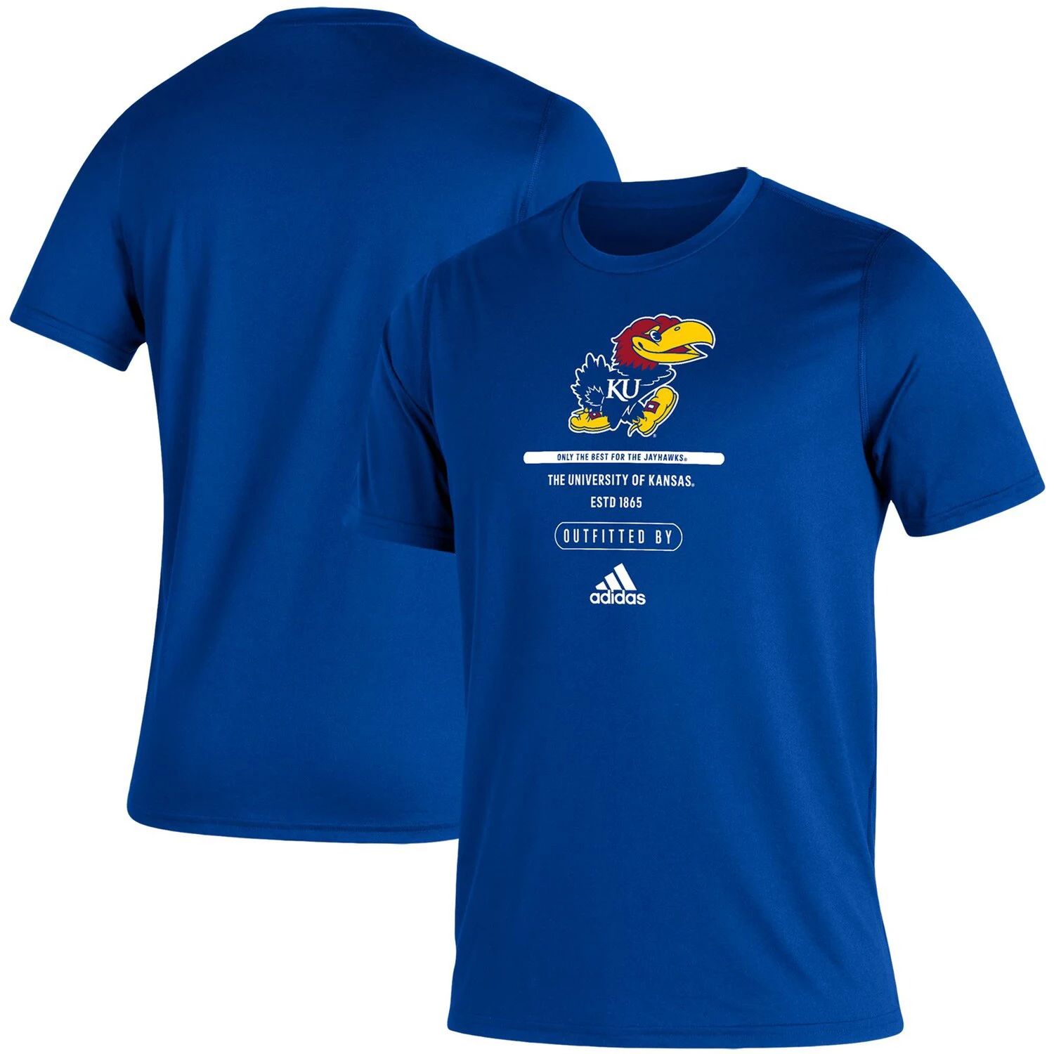 

Мужская футболка Royal Kansas Jayhawks Sideline Locker Tag Creator AEROREADY adidas