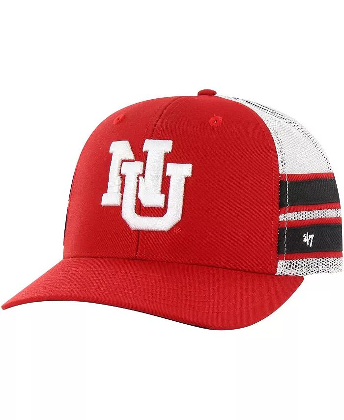 

Мужская алая состаренная шапка дальнобойщика Nebraska Huskers Straight Eight Adjustable '47 Brand